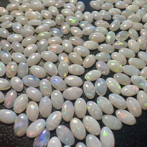 Coober Pedy White Base Multi Colour 5x3mm Ovals 31.5cts / 212 in Total $9/ct